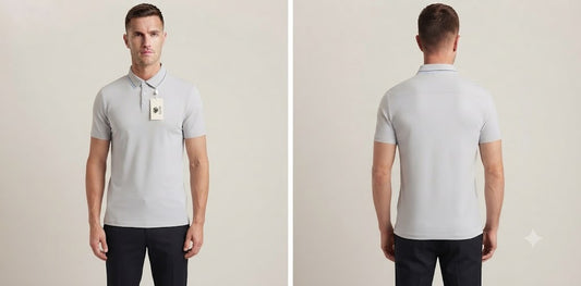 Camisa tipo polo marca Ice Man/ Gris NK15