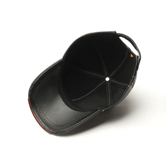 Gorra de Cuero Original Negra k199