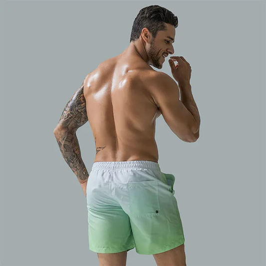 Bañador Difuminado Short Largo - Verde/menta K281