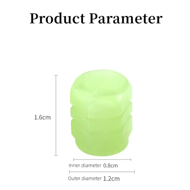 Tapon luminoso para llanta de Carro o Motocicleta / Verde TC6