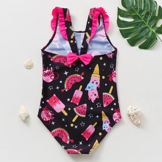 Traje de baño para niña / Helados B122