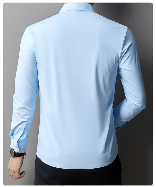 Camisa formal manga larga para caballero/Celeste BL38