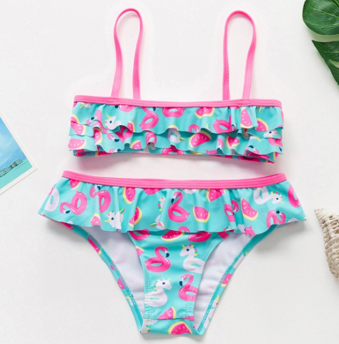 Traje de baño para niña / 2 piezas B134
