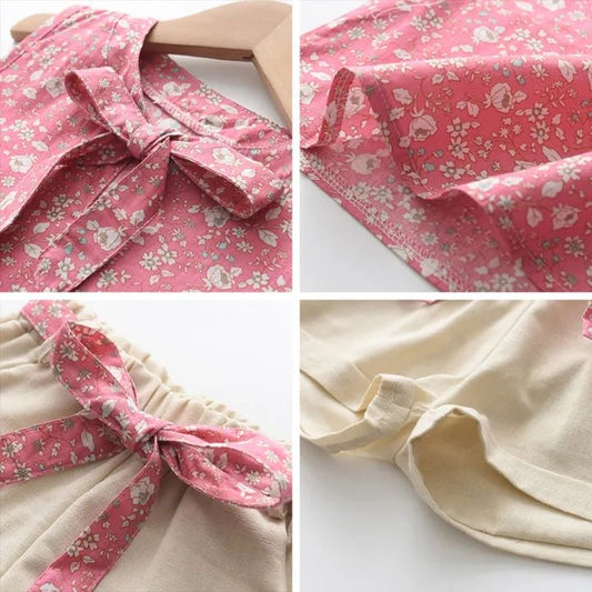 Conjunto para niña Floral Rosa / RA43