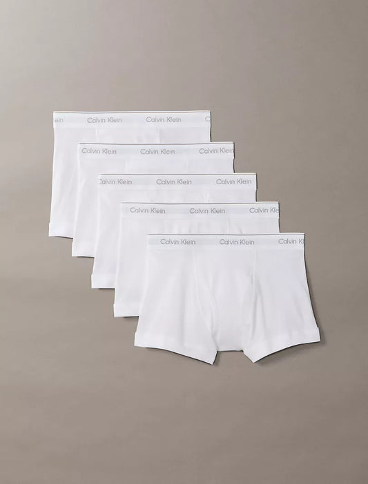 5 Pack Boxer Trunk Calvin Klein-Full Blanco US03