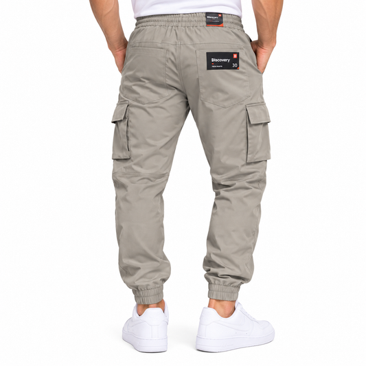 Pantalon Jogger Para Caballero - KCN170 Café Grisaceo