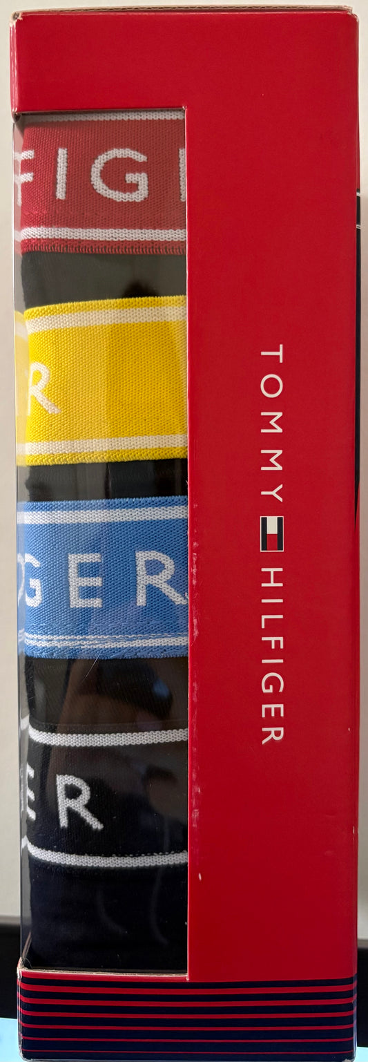 4 Pack Boxer Tommy Hilfiger-Negro con franja US25