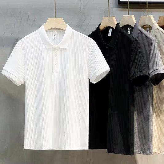 Camisa casual tipo polo/ IM32 - Blanco