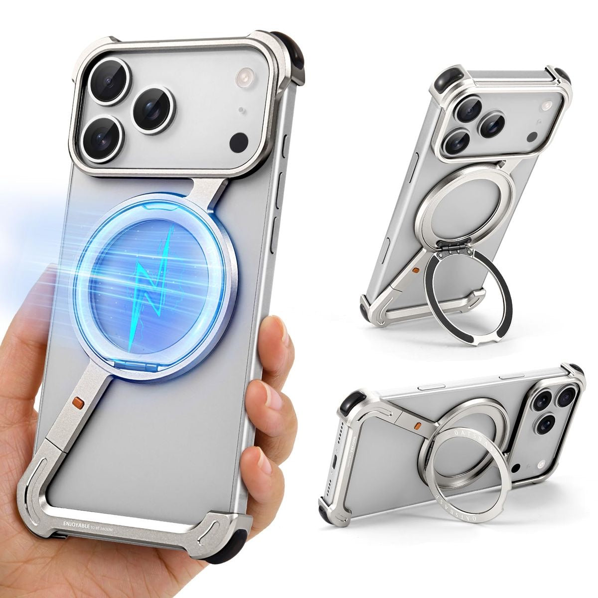 Cobertor de metal Z para Iphone/ Plateado K174