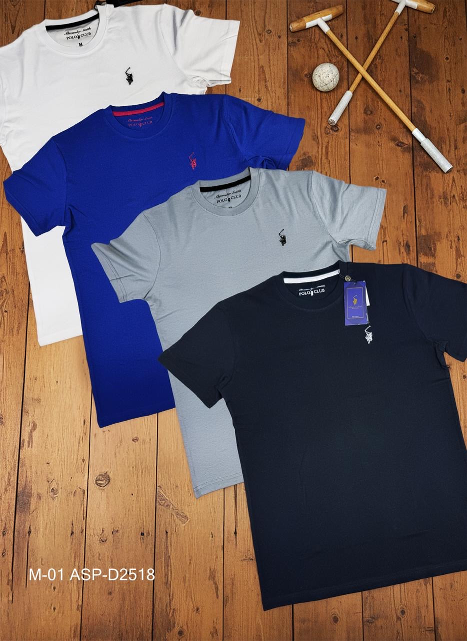 Camiseta Polo Club Alexader Smith - Negra KCN06