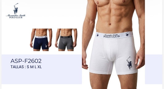 3 Pack Boxer Largo Polo Club Alexander Smith - KCN03