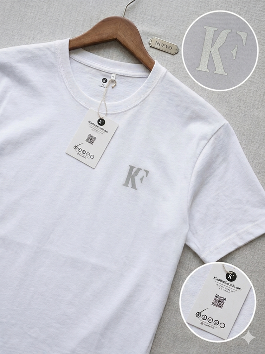 Camiseta Casual KF/ Blanco K140