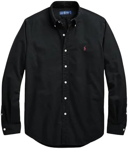 Camisa formal Marca Polo Ralph Lauren  para Caballero/ Negro AM05