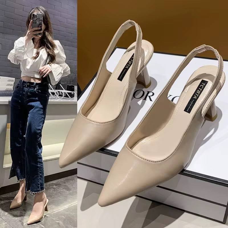 Tacones elegantes para Dama / Beige DG08