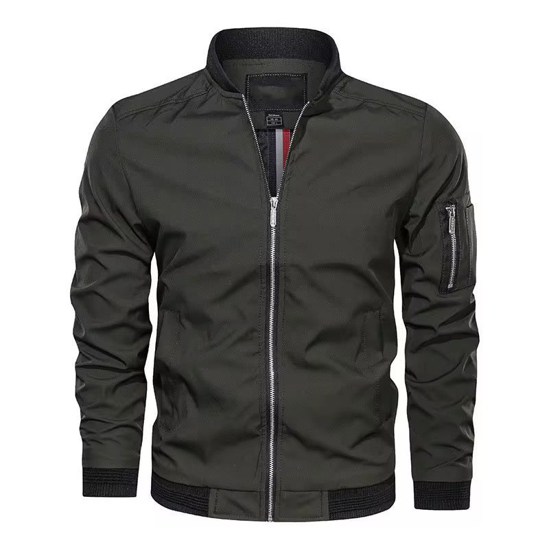 Chaqueta con bolsillo para caballero/ Verde Militar FM03