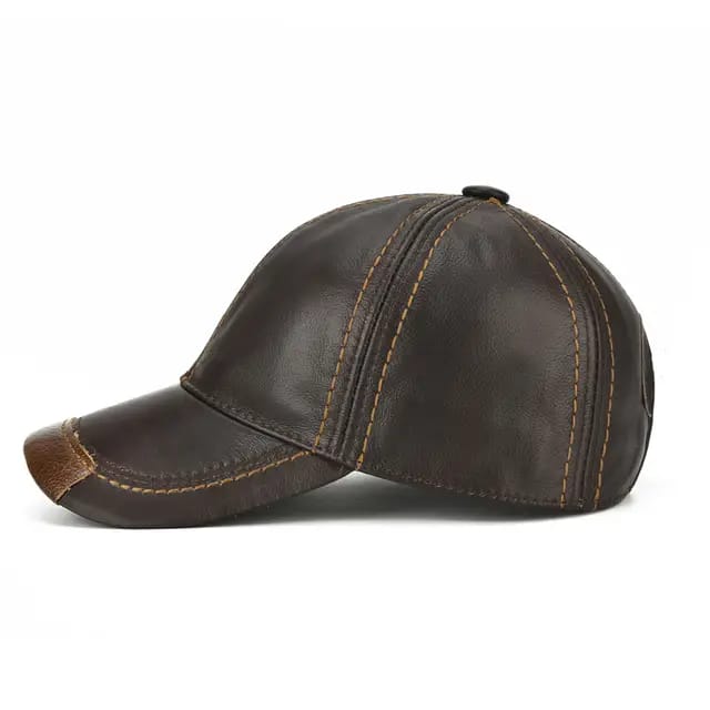 Gorra de Cuero Original Cafe Oscuro K199