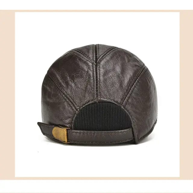 Gorra de Cuero Original Triangulo /Cafe Claro K200