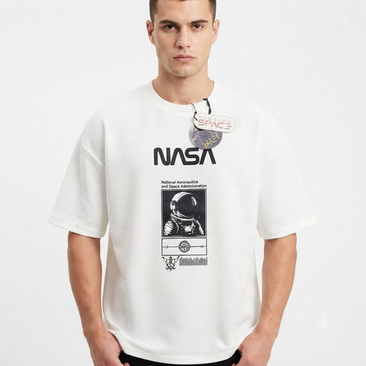 Camisa Oversize marca Mission Space/ Blanco KCN37