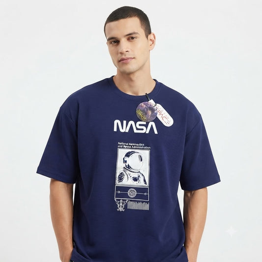 Camisa Oversize marca Mission Space/ Azul KCN37