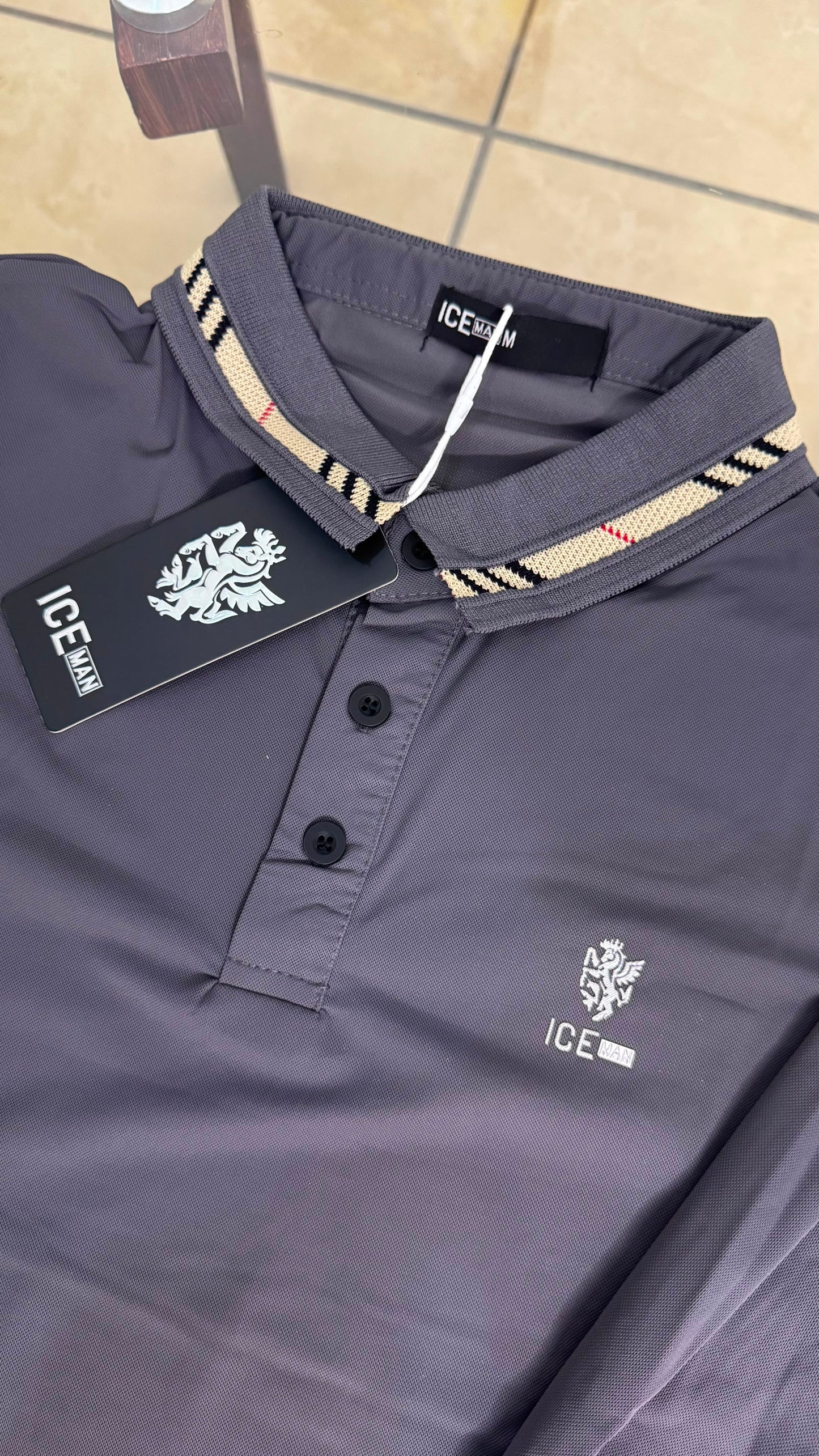 Camisa manga larga Ice Man/ Gris NK17