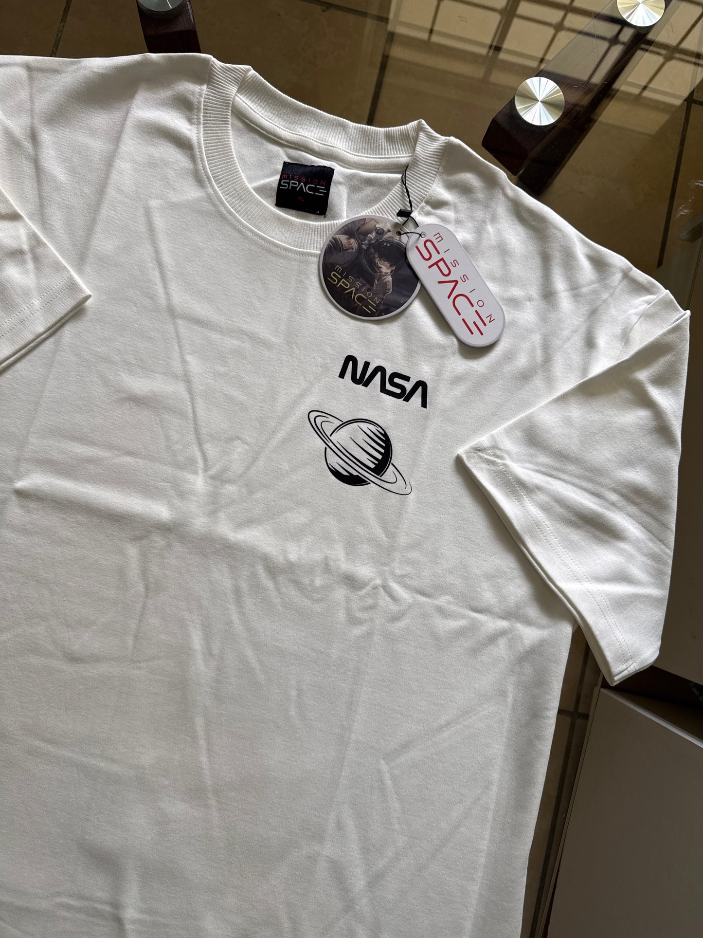 Camiseta Mission Space - NASA Blanca KCN34