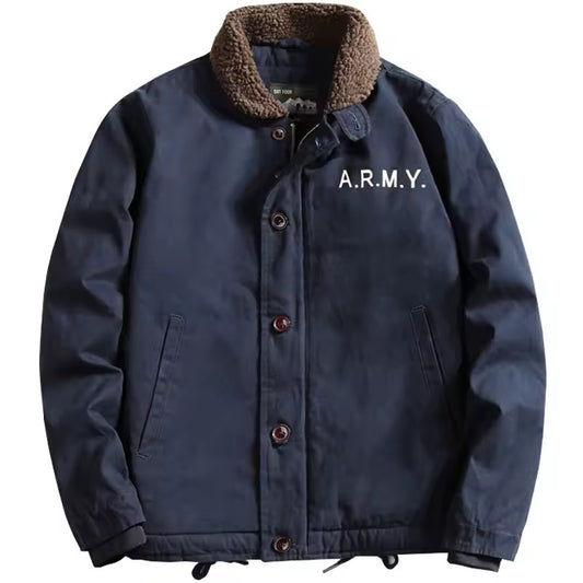 Abrigo Casual Hombre - K158 Azul ARMY