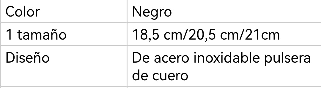 PULSERA DE CUERO ANCLA/CIERRE MAGNETICO NEGRO-N21