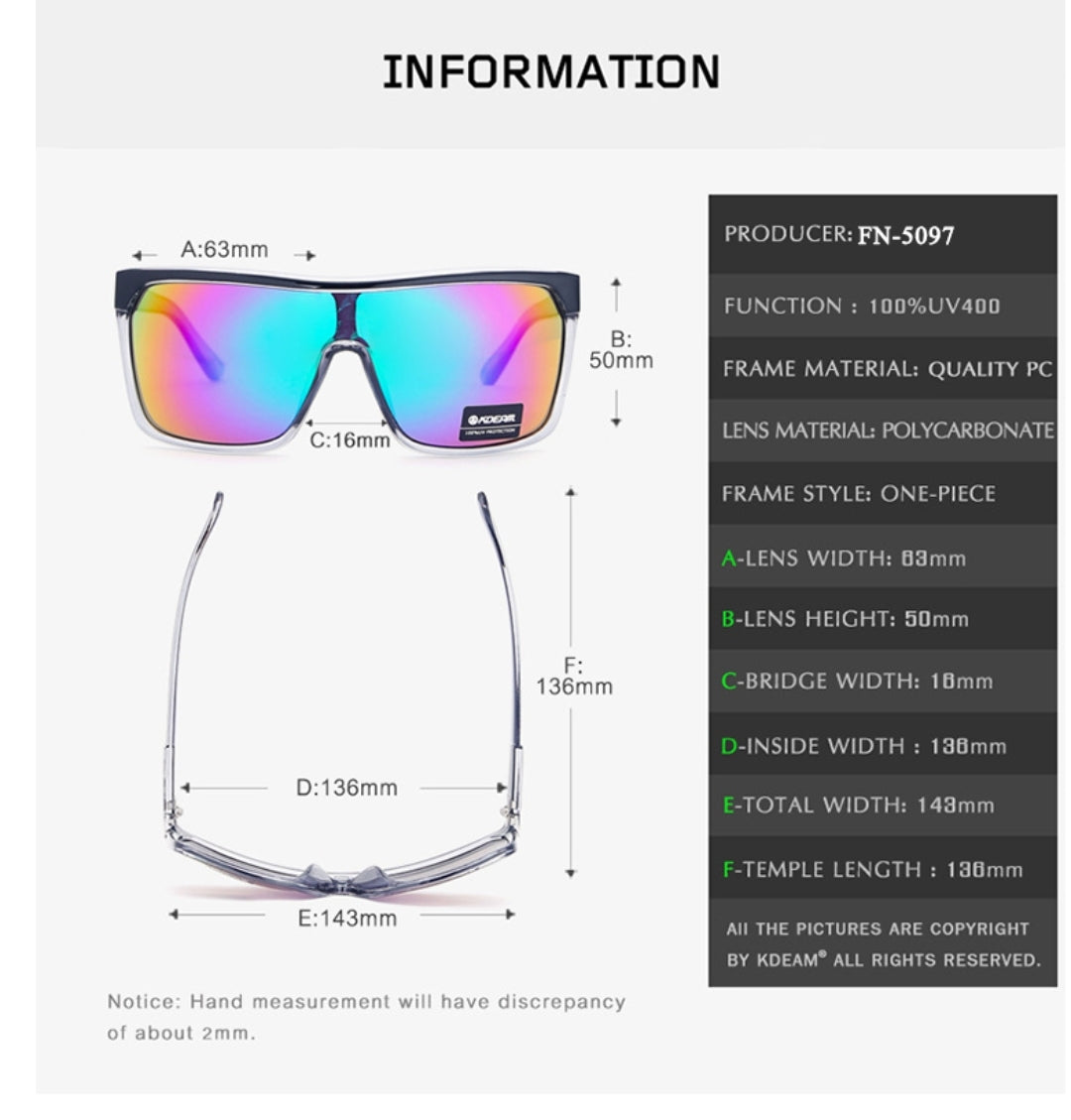 Lentes de Sol 2026 / Negro/ Transparente C81