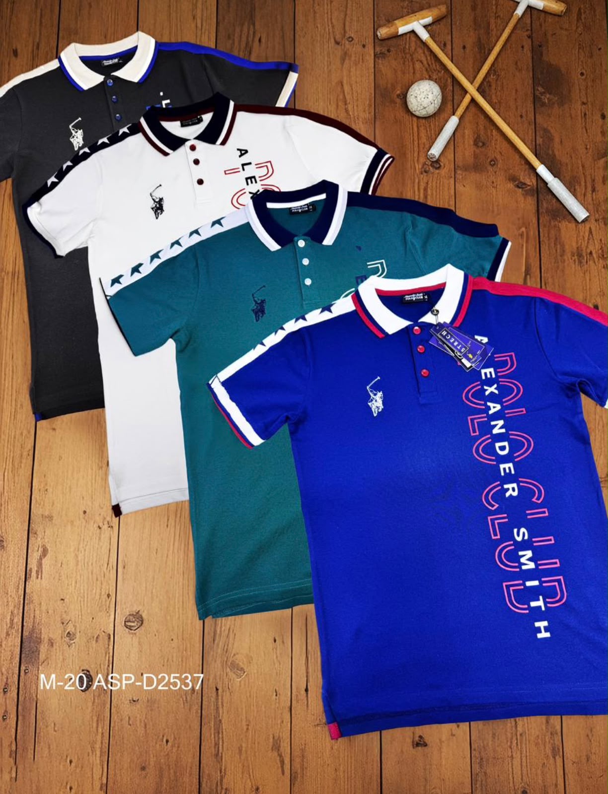 Camisa Polo Club Alexander Smith Blanco NK05
