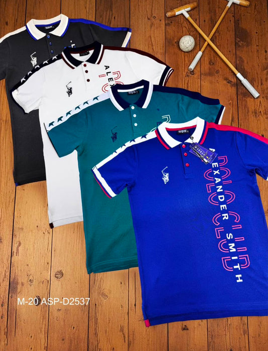 Camisa Polo Club Alexander Smith Azul NK05