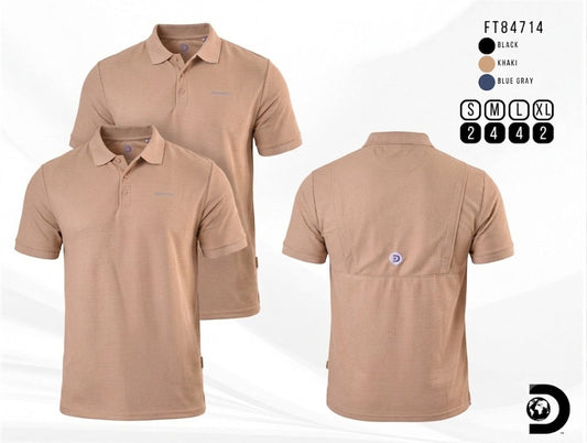 Camisa Tipo Polo Marca Discovery Khaki NK07
