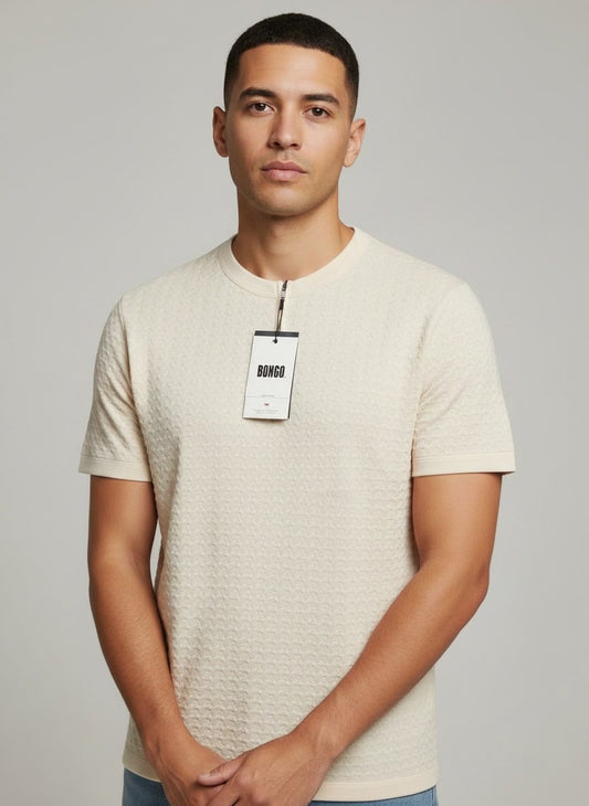 Camisa para Caballero Marca Bongo - Blanco-Crema NK11