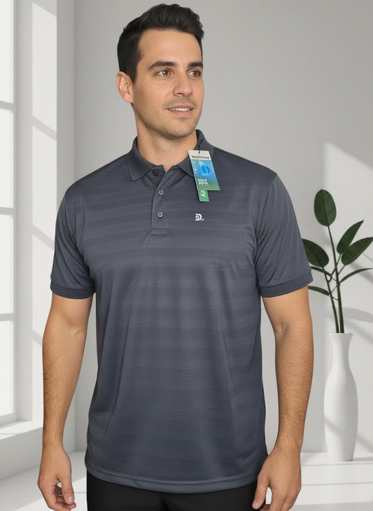 Camisa Tipo Polo Marca Discovery -GRIS NK09