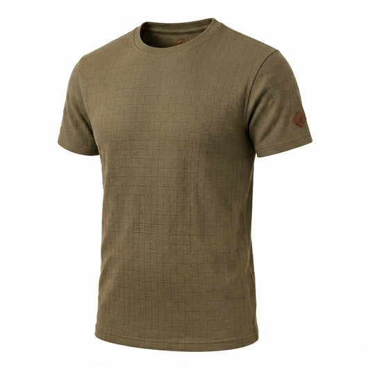 Camiseta Over Size con Alto relieve Marca Interview - Khaki NK20