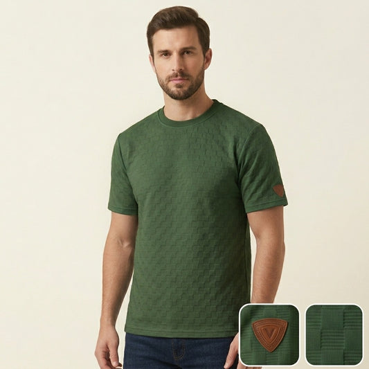 Camiseta Over Size con Alto relieve Marca Interview - Verde NK20