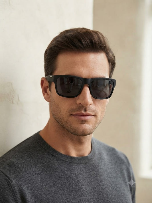 Lentes para el Sol. para caballero -Estilo Linea/ Negro C187