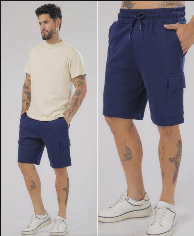 Short Casual Touch & Go Premium para Caballero/ NK35 Azul