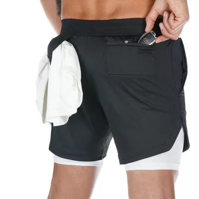 Short Deportivo Negro Beiker Blanco K35