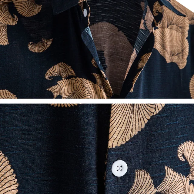 Camisa de verano Casual/ Negra C149