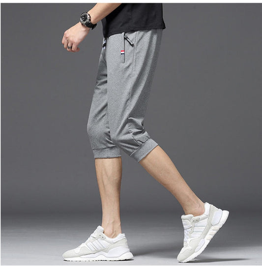 Dark Gray Sports Capri