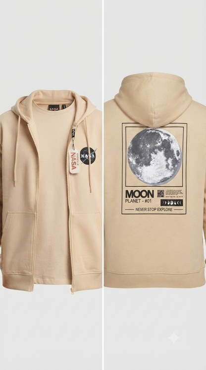 Hoodie Mission Space - NASA KCN41 Beige