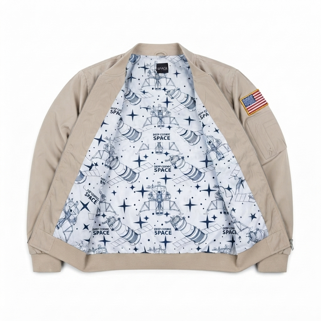 Jacket Impermeable Mission Space - NASA Beige KCN45