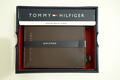 Billetera Para Hombre Marca Tommy Hilfiger Café US88