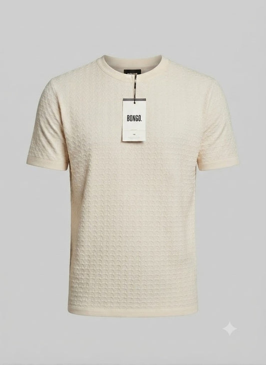 Camisa para Caballero Marca Bongo   - Blanco-Crema NK11