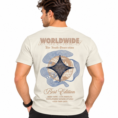 Camiseta Interlock Regular Hombre - KCN161 Café Claro