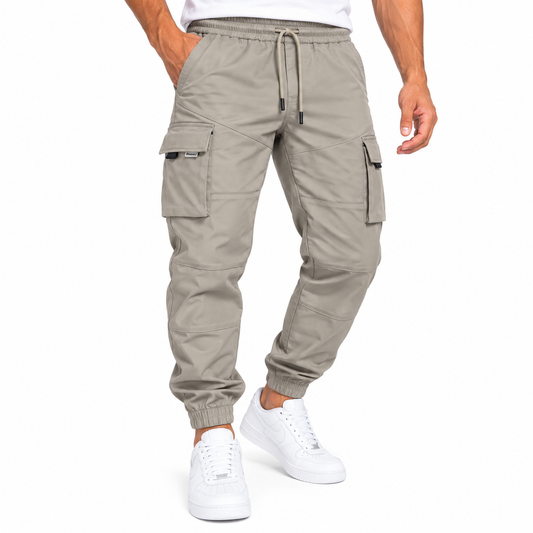 Pantalon Jogger Para Caballero - KCN170 Café Grisaceo