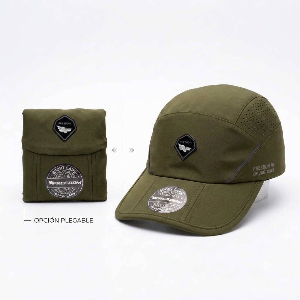 Gorra Deportiva Transpirable Plegable - Verde KCN63
