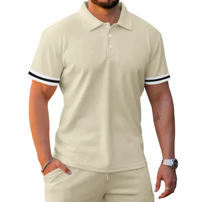 Set de Camiseta y Short K01 - Beige