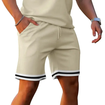 Set de Camiseta y Short K01 - Beige