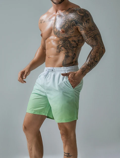 Bañador Difuminado Short Largo - Verde/menta K281